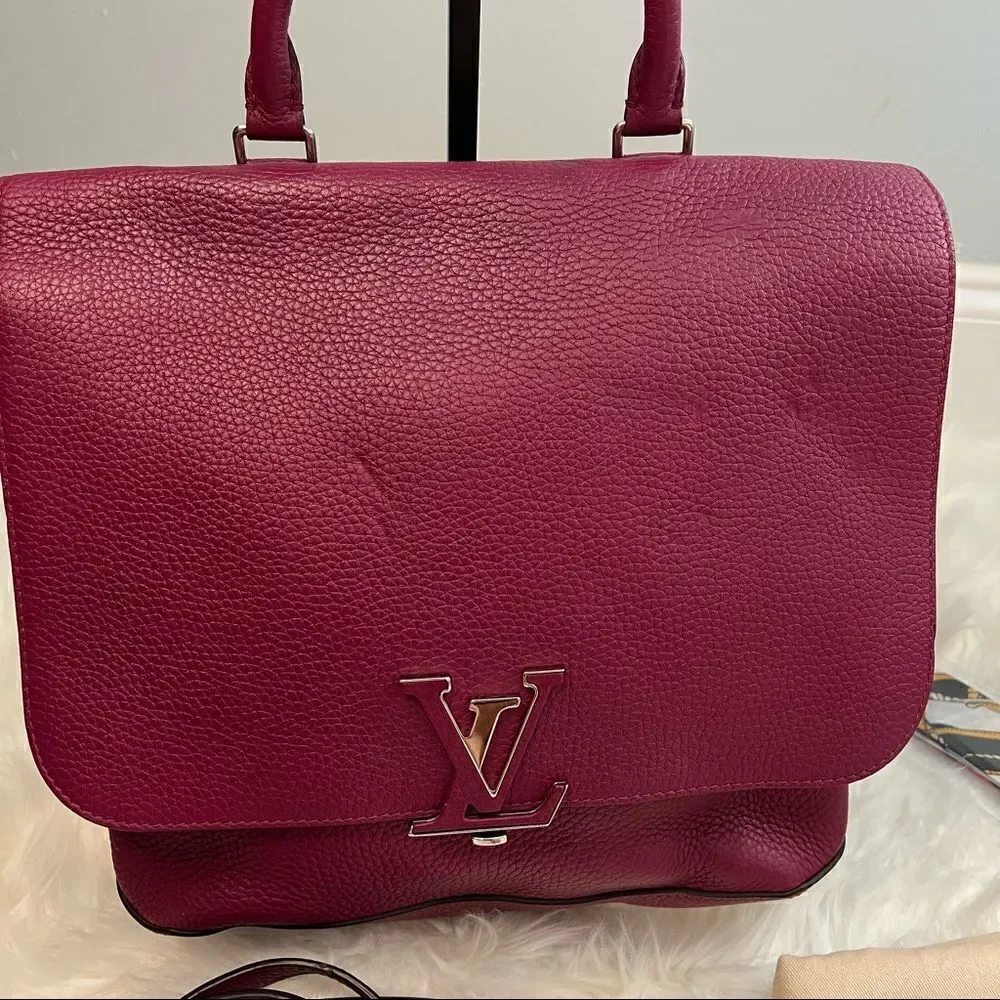 LOUIS vuitton volta taurillon leather grape crossbody